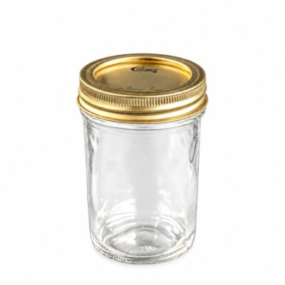 FRASCO DE VIDRIO CHOICE #4078OZREGCJ 8 ONZAS CON TAPA CAJA DE 12 PZAS