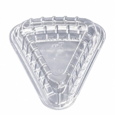 BISAGRA PET TRIANGULAR 15X14X4 CM REBANADA CAJA 10PQT/25PZAS